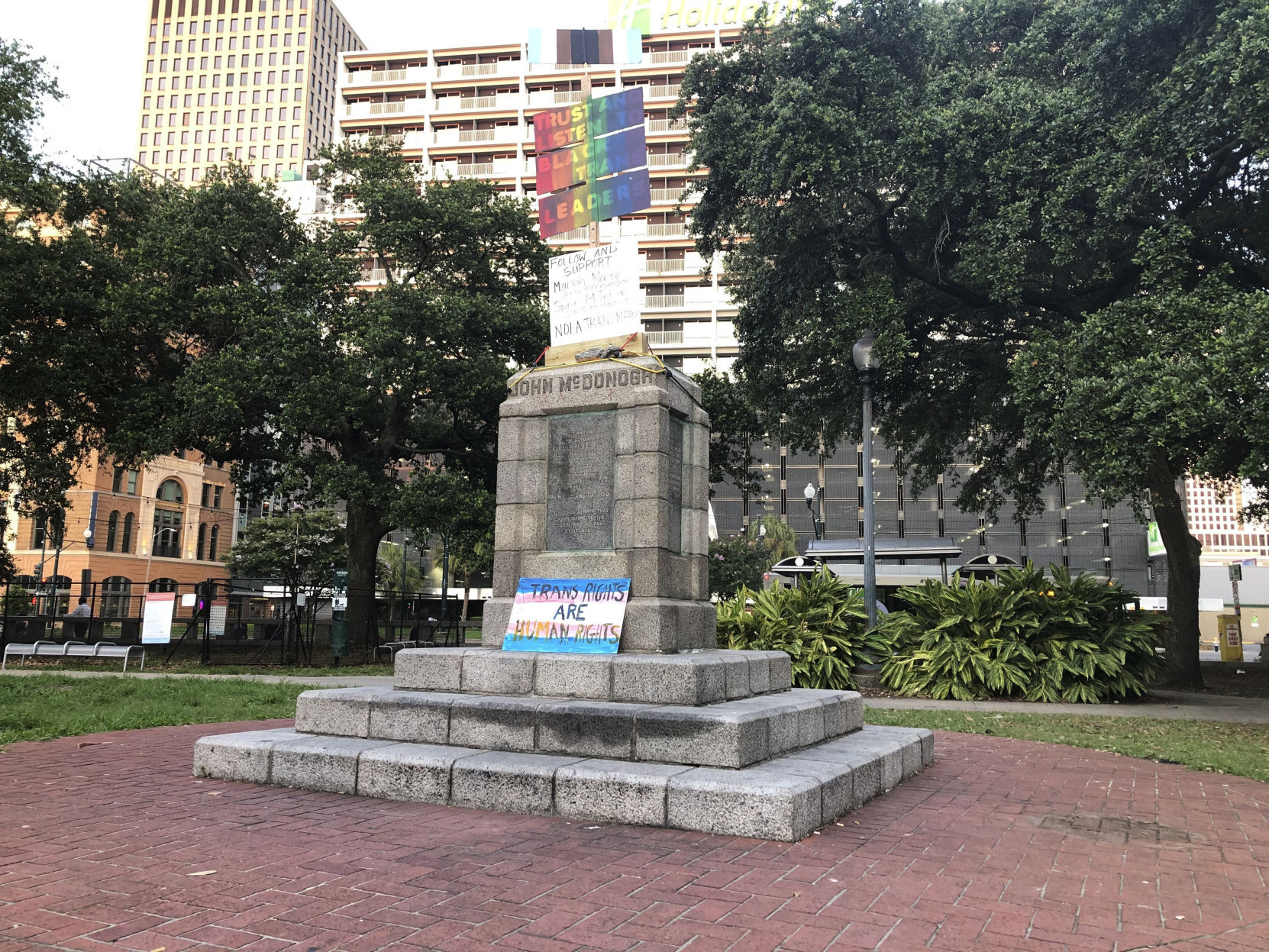 John McDonogh statue in New Orleans